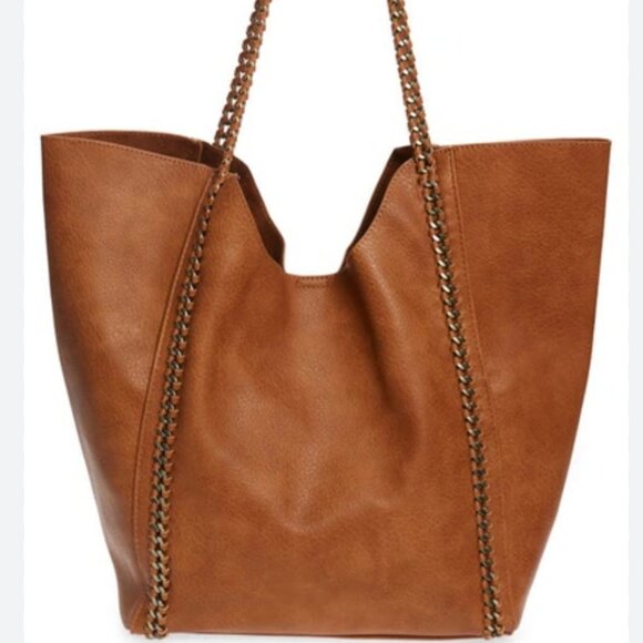 Street Level Handbags - Faux Leather Purse Tote with Matching Hand Bag NWOT